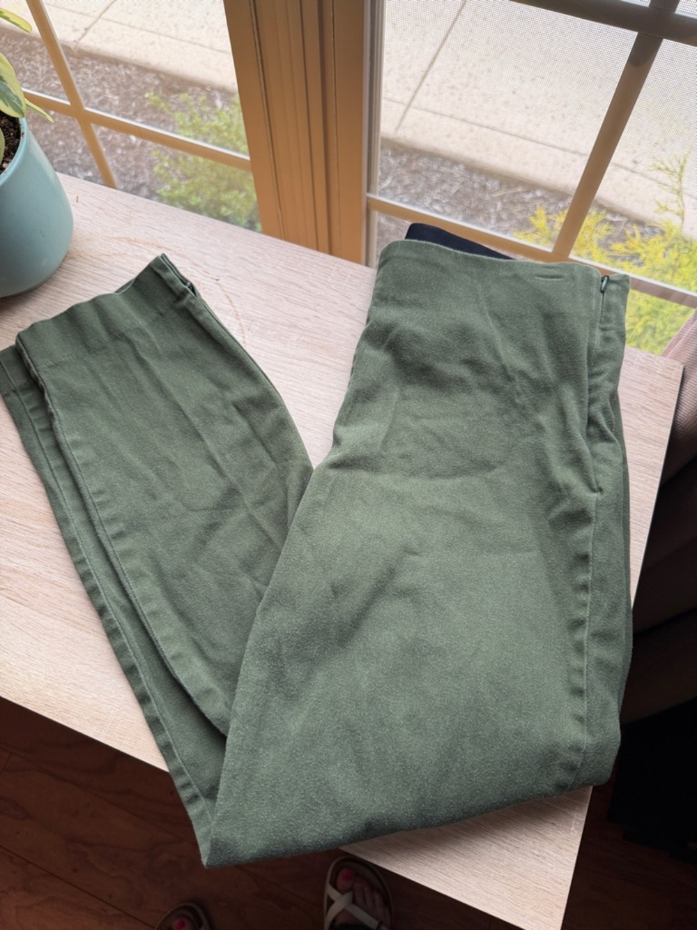 Women's Green Chino Pants